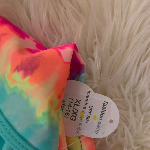 Wonder nation kids XL one piece bathing suit NWT - Picture 3 of 4